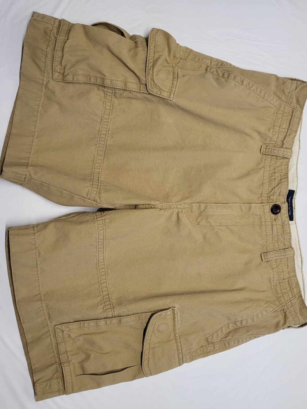 Tommy Hilfiger Cargo Shorts Mens 36 Cotton Canvas 10" Inseam Tan